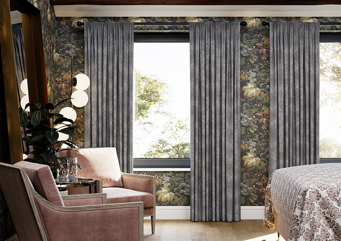 Florence Faux Suede, Dusky Purple - Made to Measure Curtains - Image 3